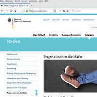 Auf Website des Deutschen Patent- und Markenamtes (DPMA) finden Interessierte unter dem Menpunkt 